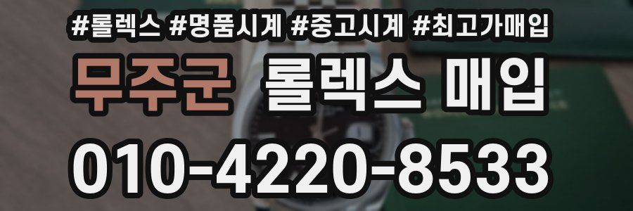무주군 롤렉스 매입