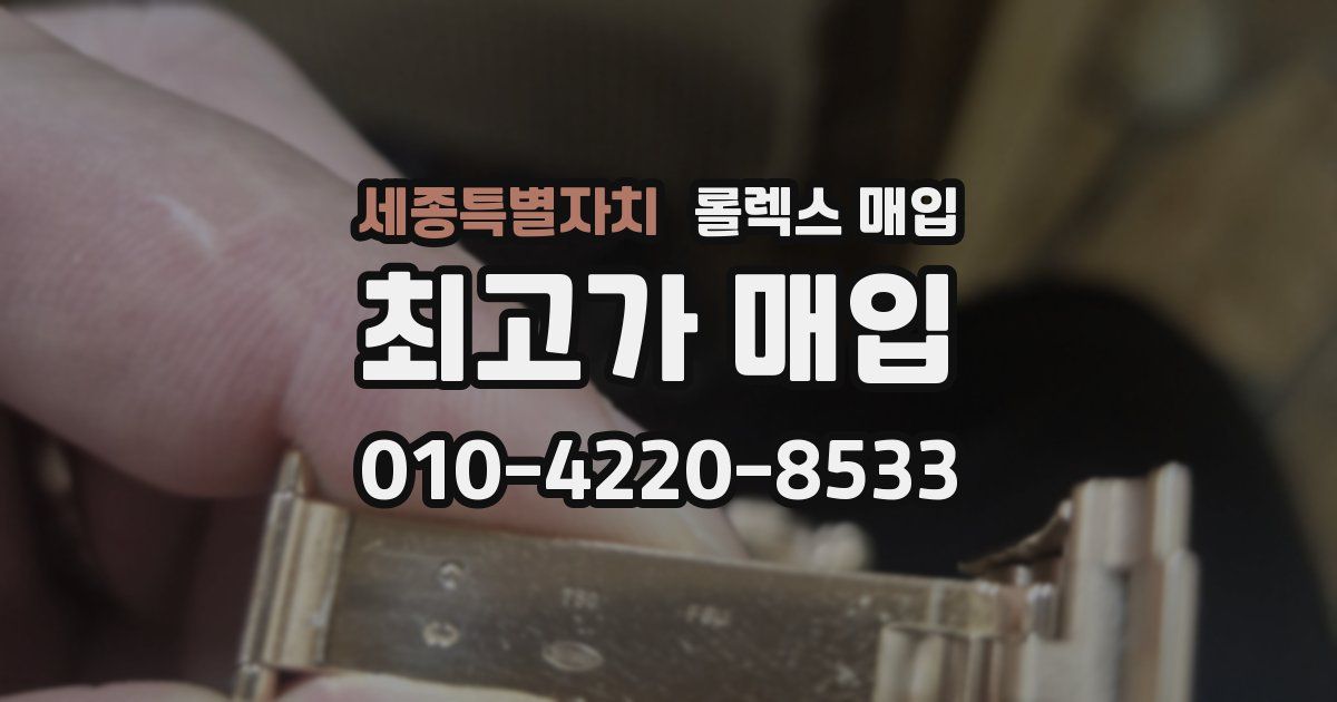 세종특별자치 롤렉스 매입