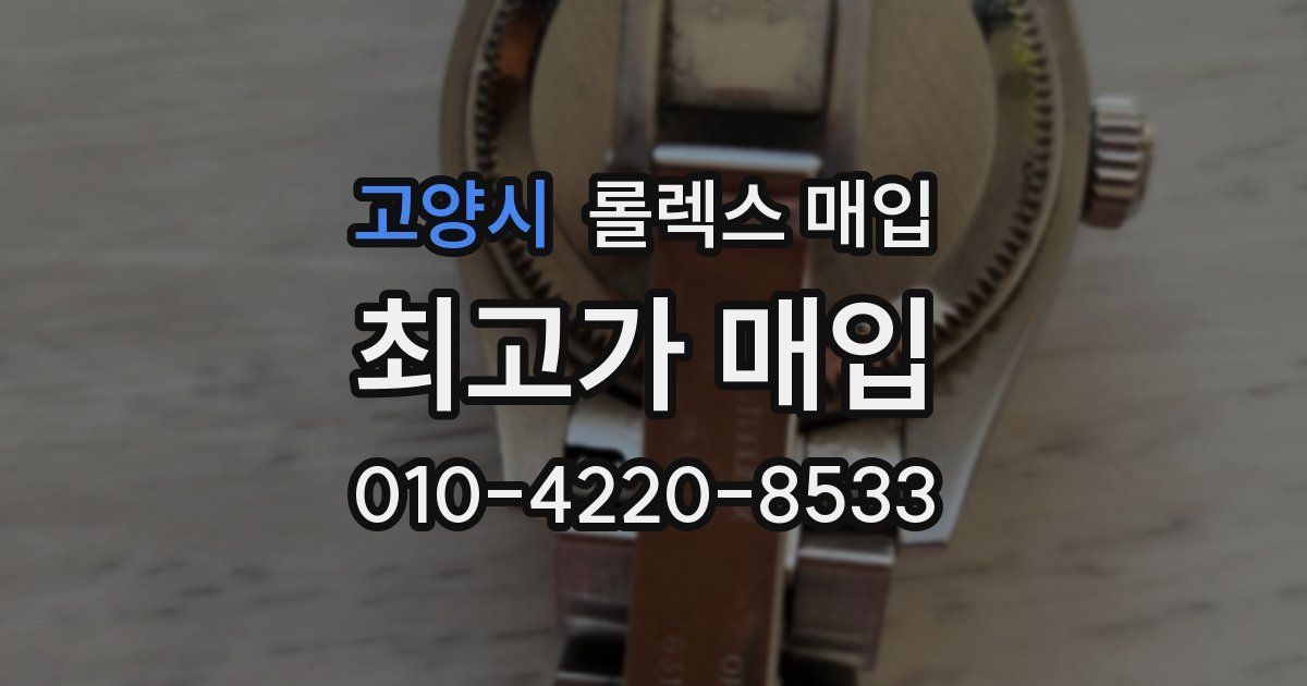 고양시 롤렉스 매입