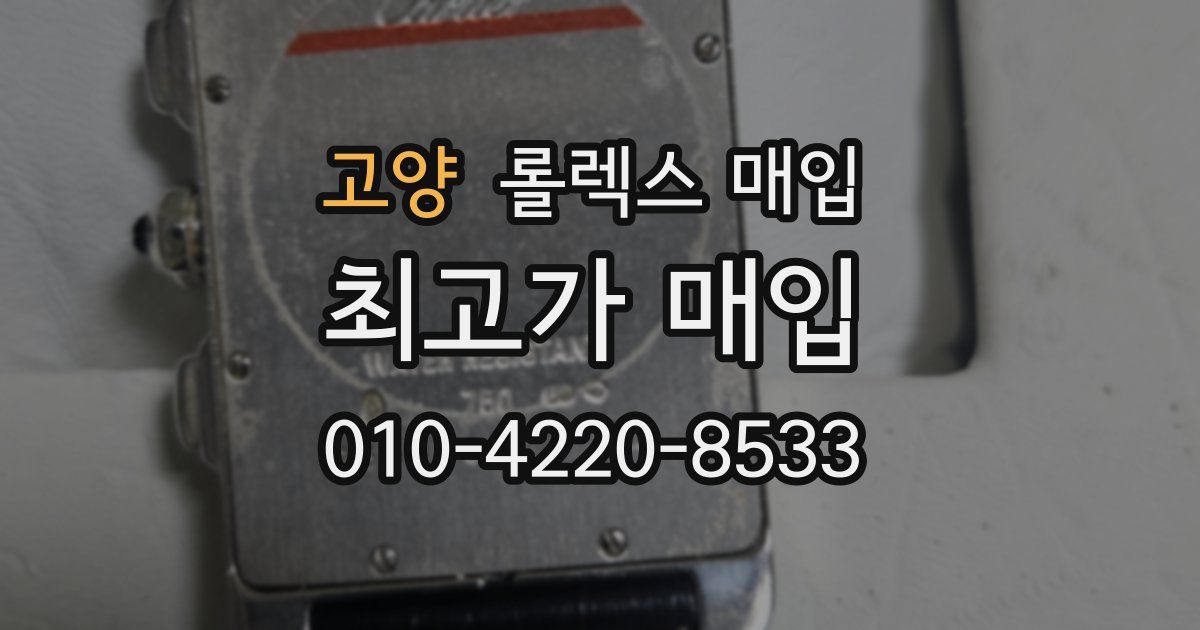 고양 롤렉스 매입