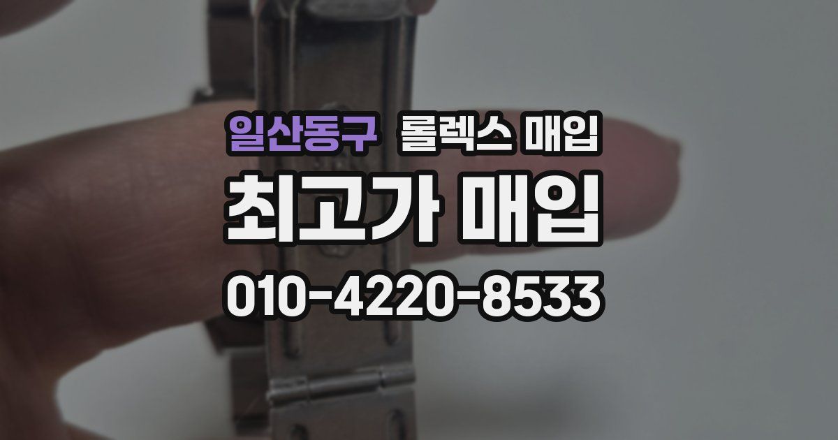 일산동구 롤렉스 매입