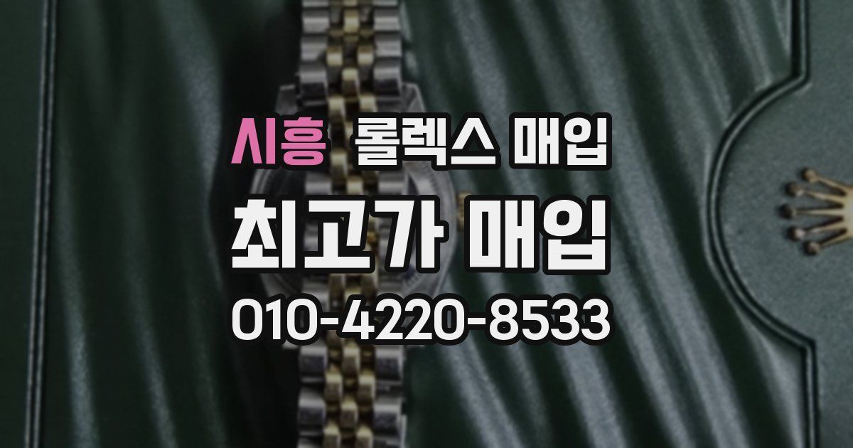 시흥 롤렉스 매입