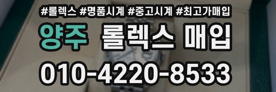 양주 롤렉스 매입