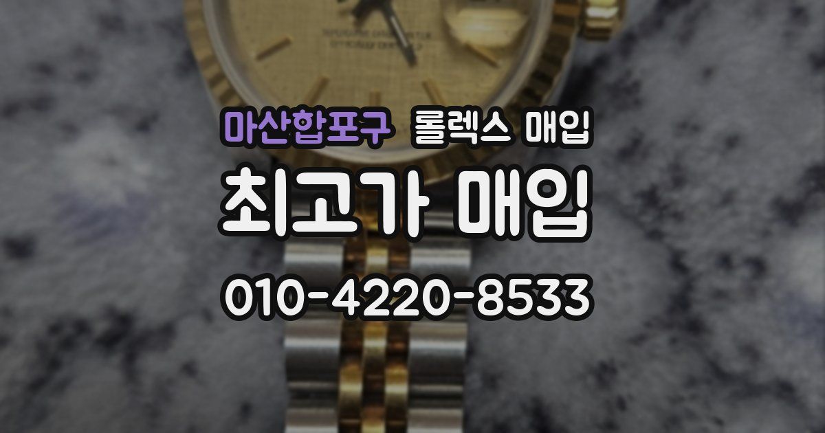 마산합포구 롤렉스 매입