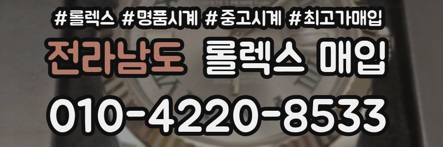 전라남도 롤렉스 매입