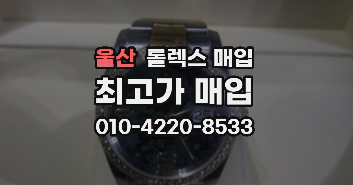 울산 롤렉스 매입