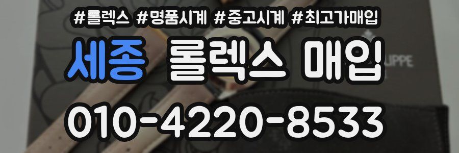 세종 롤렉스 매입