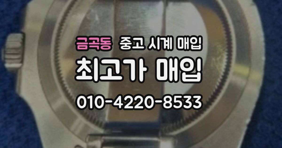 금곡동 중고 시계 매입