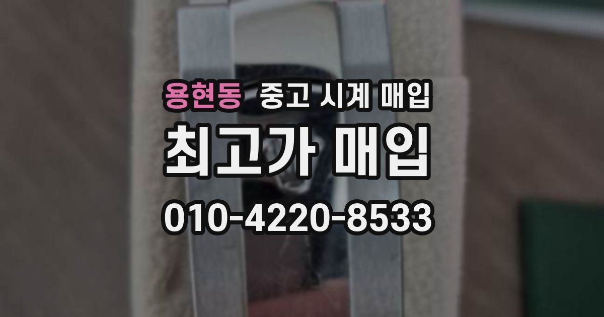 용현동 중고 시계 매입