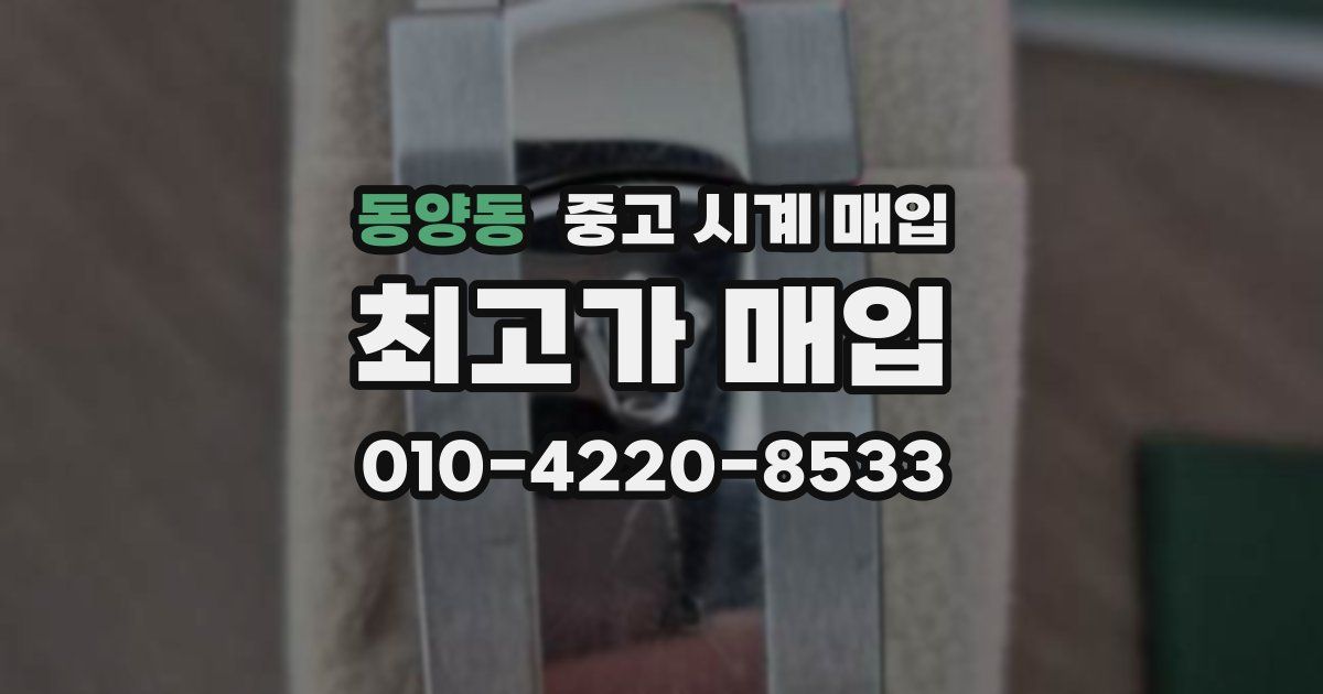 동양동 중고 시계 매입