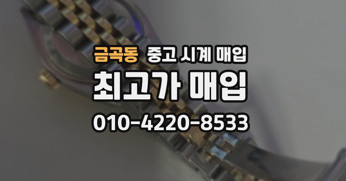 금곡동 중고 시계 매입