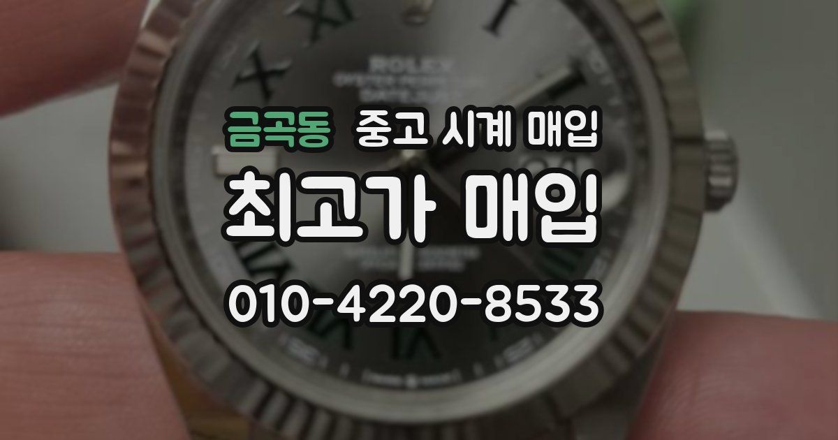 금곡동 중고 시계 매입