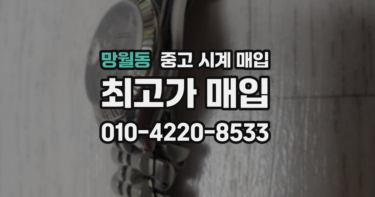 망월동 중고 시계 매입