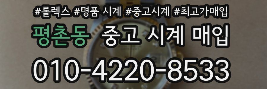 평촌동 중고 시계 매입