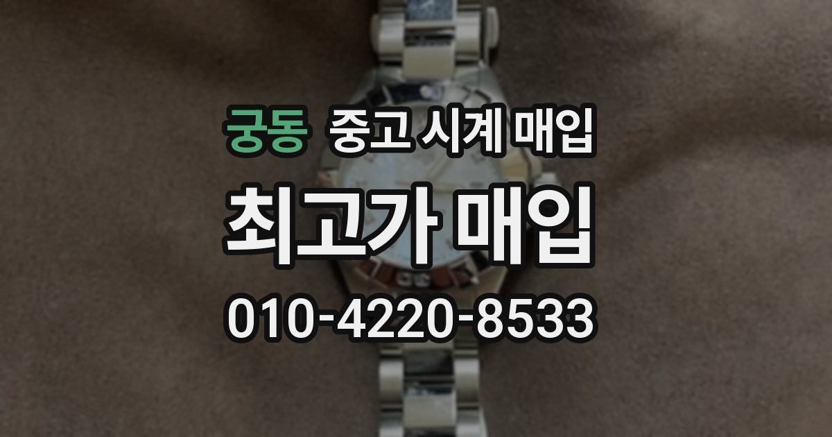 궁동 중고 시계 매입