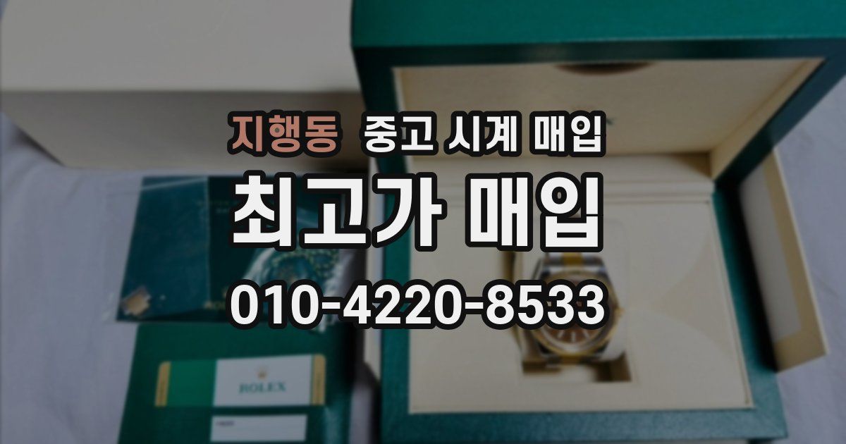 지행동 중고 시계 매입
