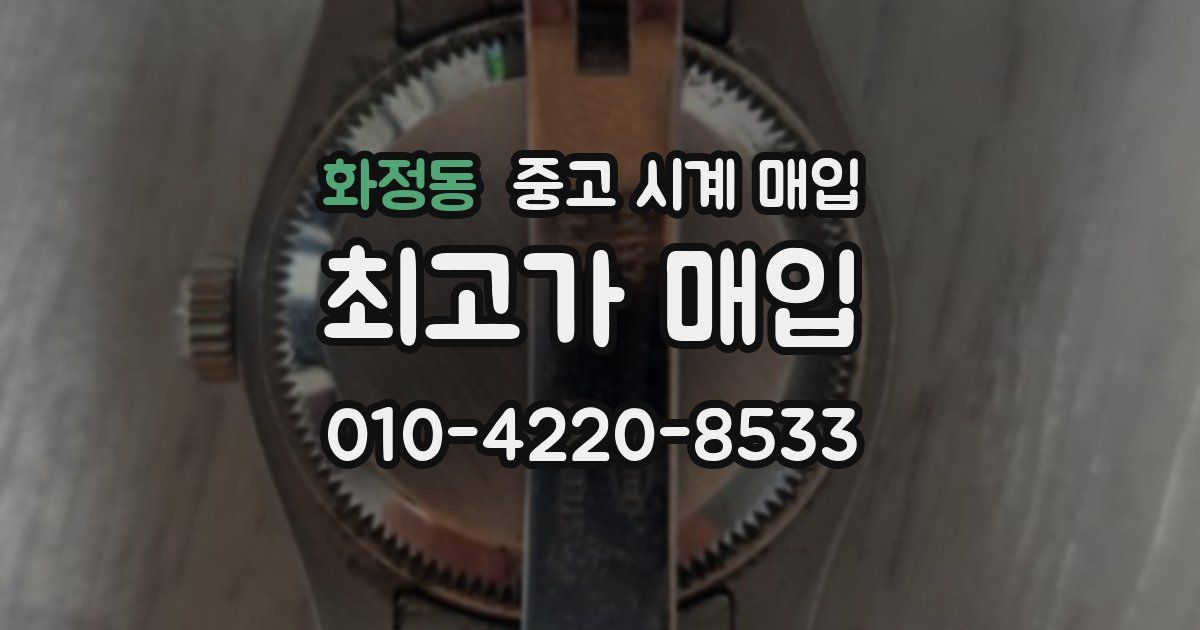 화정동 중고 시계 매입