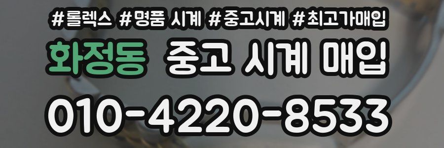 화정동 중고 시계 매입