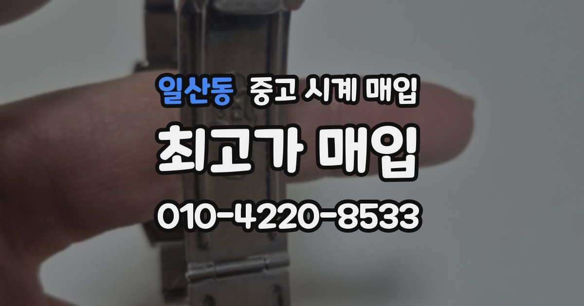 일산동 중고 시계 매입