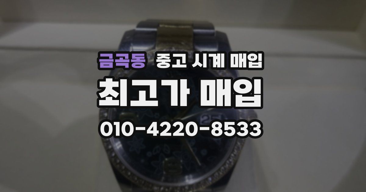 금곡동 중고 시계 매입