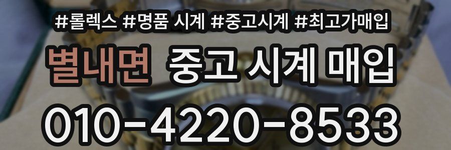 별내면 중고 시계 매입