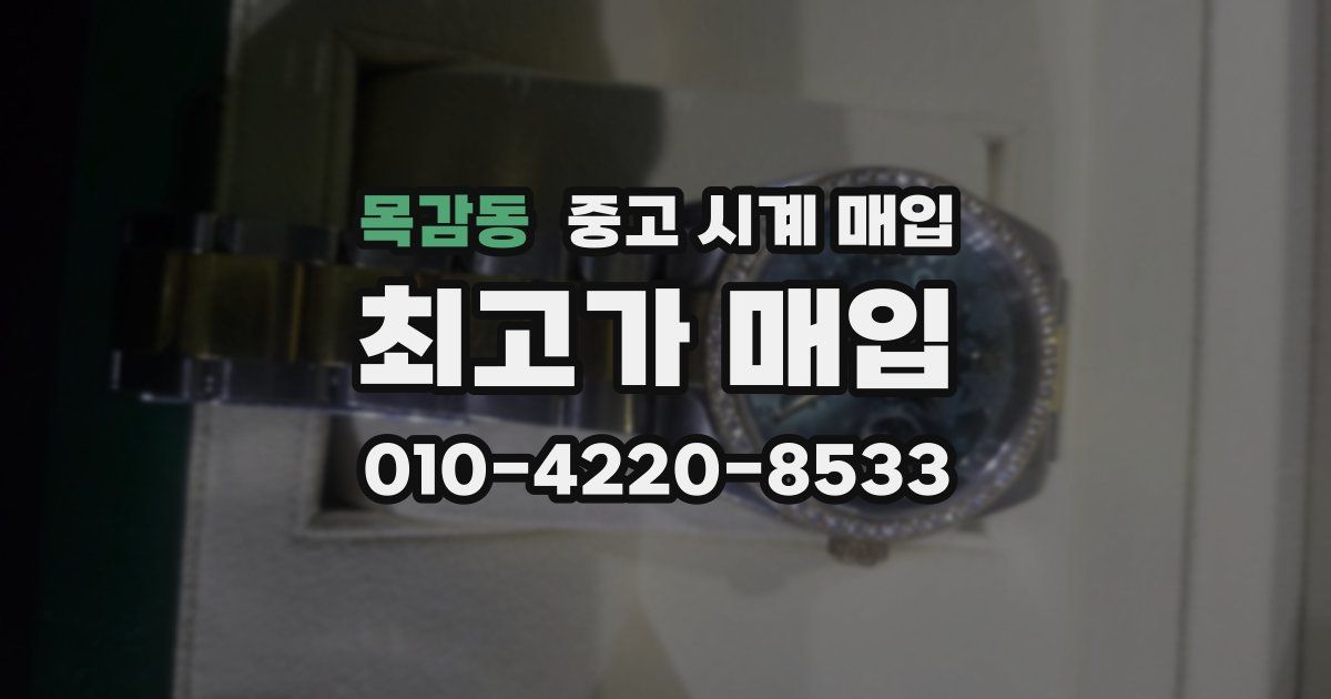 목감동 중고 시계 매입