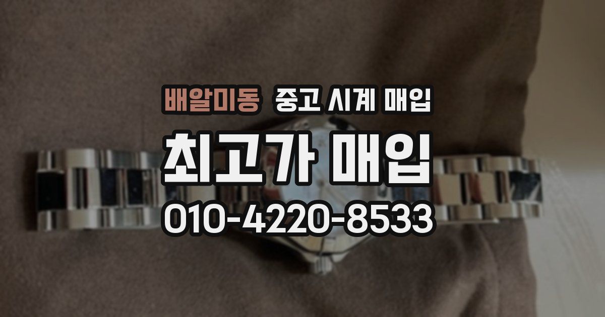 배알미동 중고 시계 매입