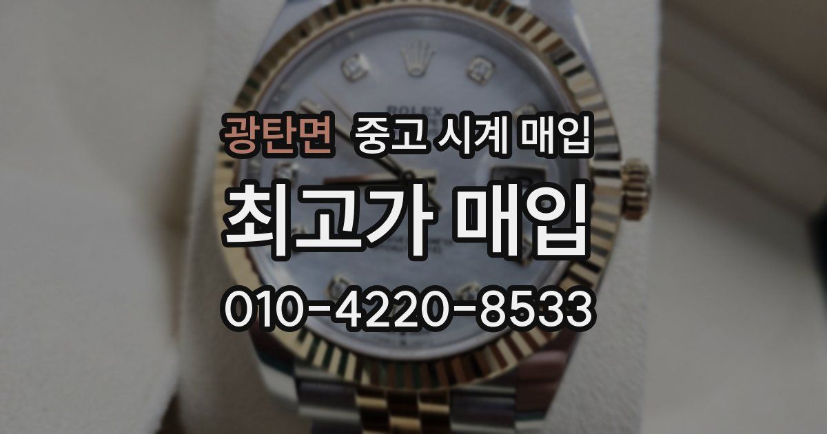 광탄면 중고 시계 매입