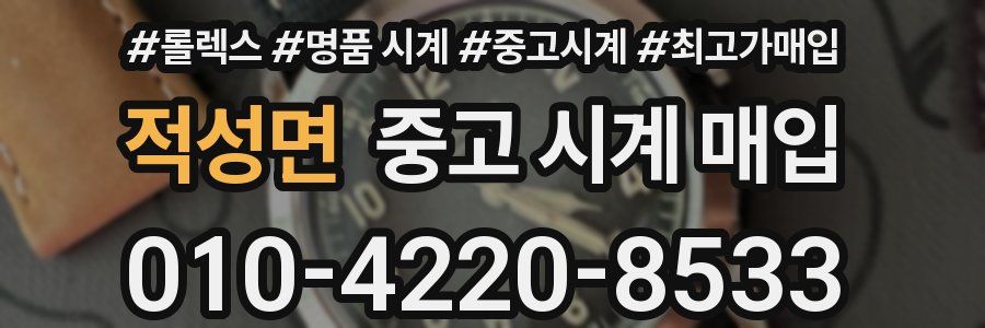 적성면 중고 시계 매입