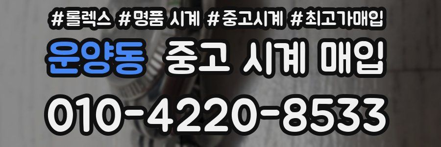 운양동 중고 시계 매입