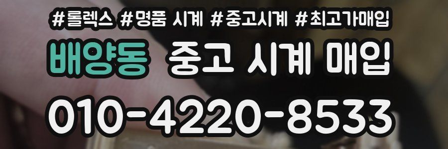 배양동 중고 시계 매입