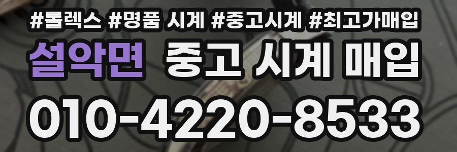 설악면 중고 시계 매입