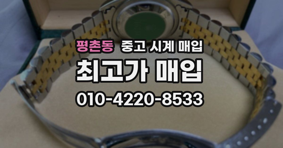 평촌동 중고 시계 매입