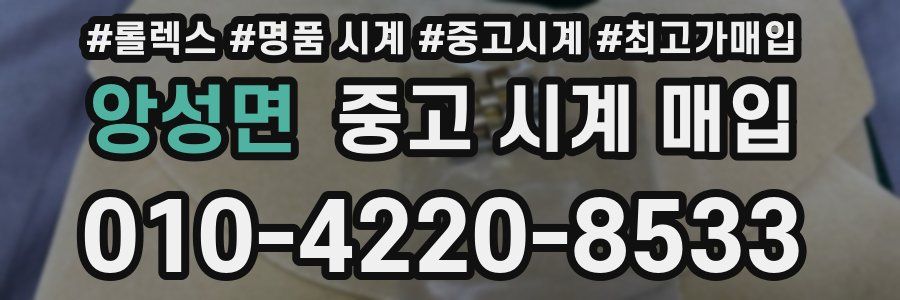 앙성면 중고 시계 매입