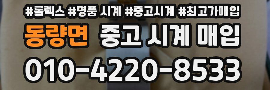 동량면 중고 시계 매입