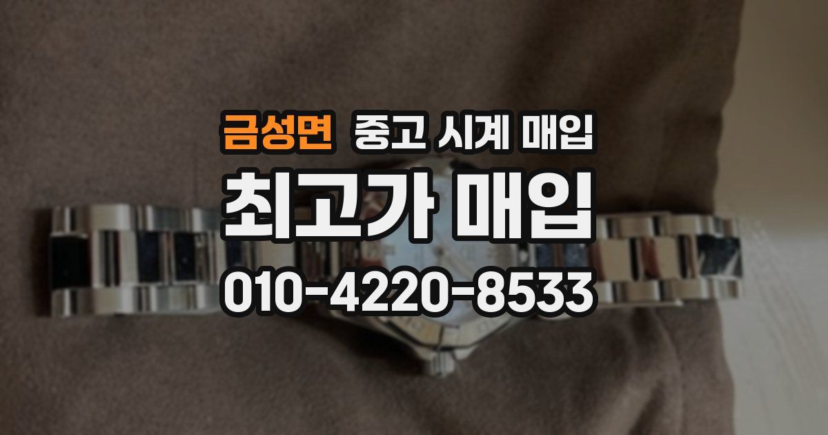 금성면 중고 시계 매입