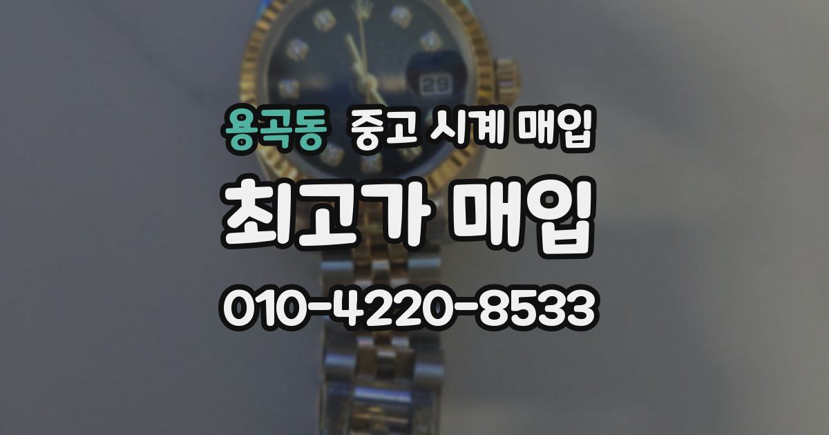 용곡동 중고 시계 매입