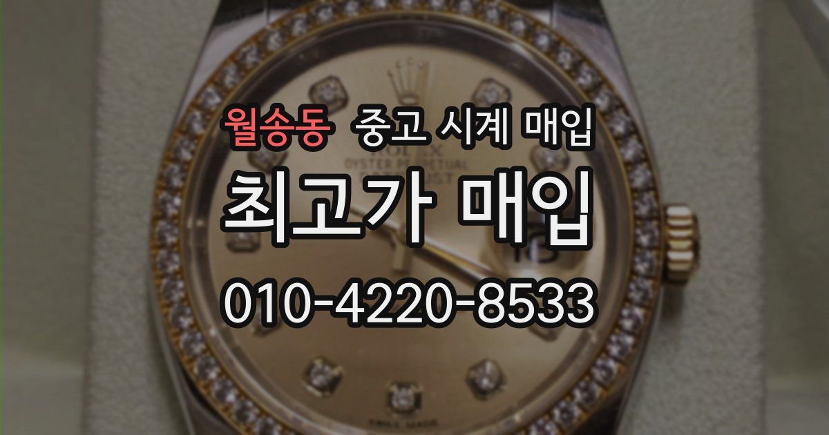월송동 중고 시계 매입