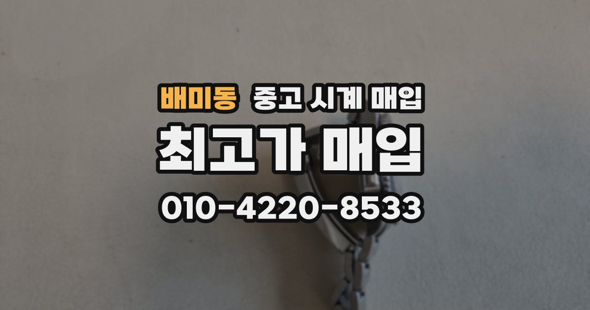 배미동 중고 시계 매입