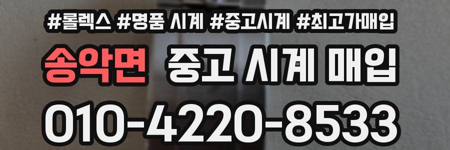 송악면 중고 시계 매입