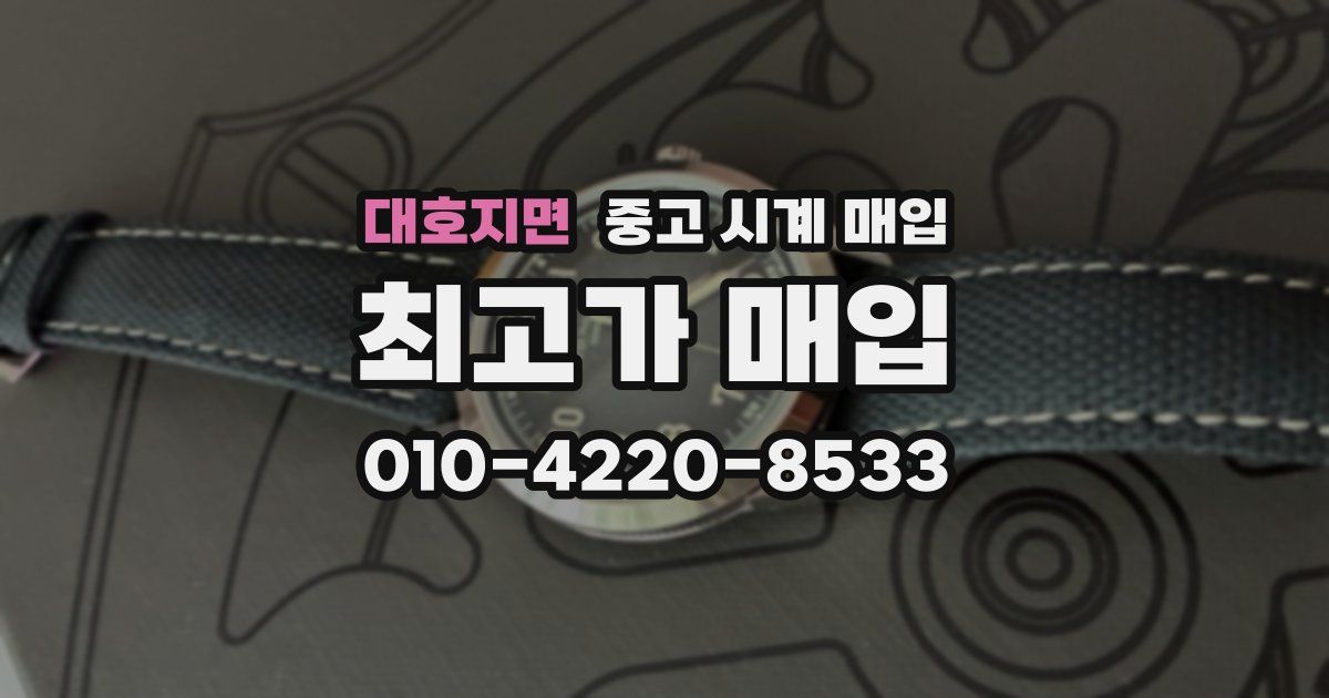 대호지면 중고 시계 매입