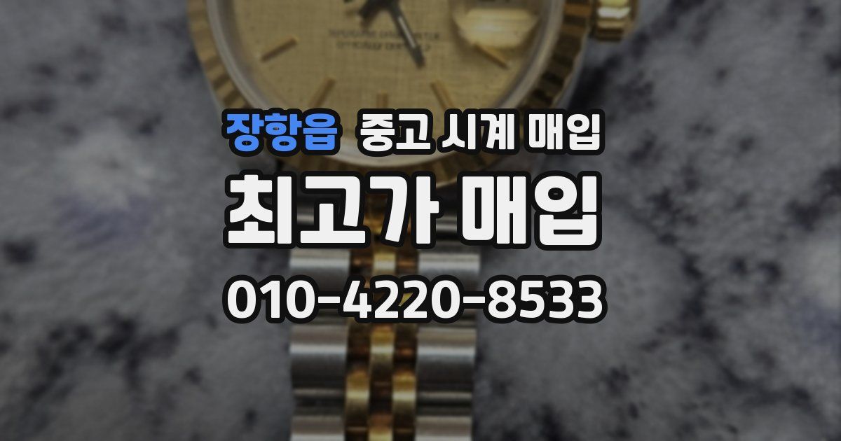 장항읍 중고 시계 매입