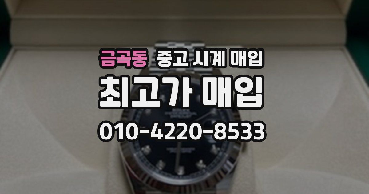 금곡동 중고 시계 매입