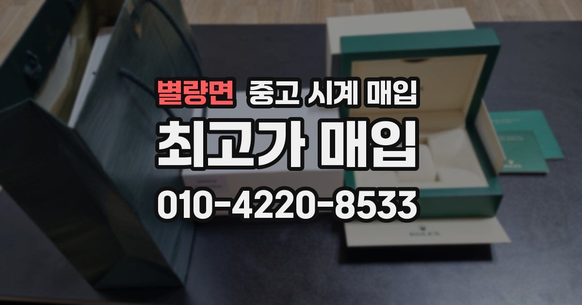 별량면 중고 시계 매입