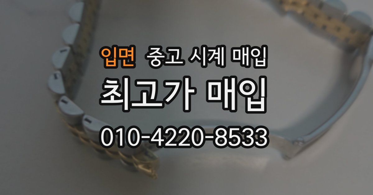 입면 중고 시계 매입