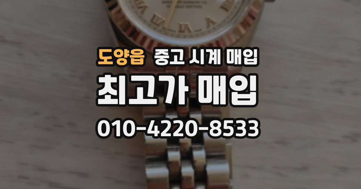 도양읍 중고 시계 매입