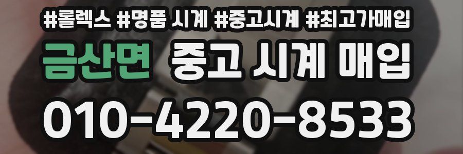 금산면 중고 시계 매입