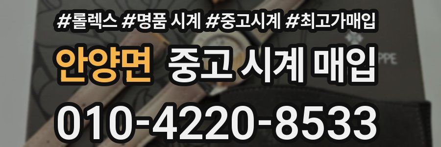 안양면 중고 시계 매입