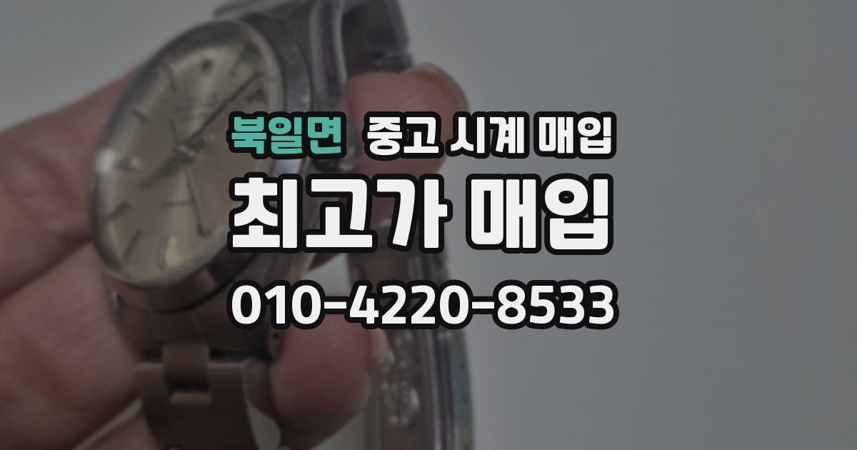 북일면 중고 시계 매입