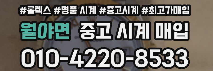 월야면 중고 시계 매입